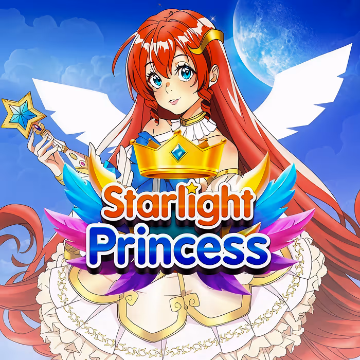 Starlight Princess slot in stile anime con principessa magica e simboli moltiplicatori